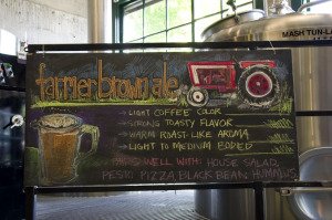 brown ale chalkboard