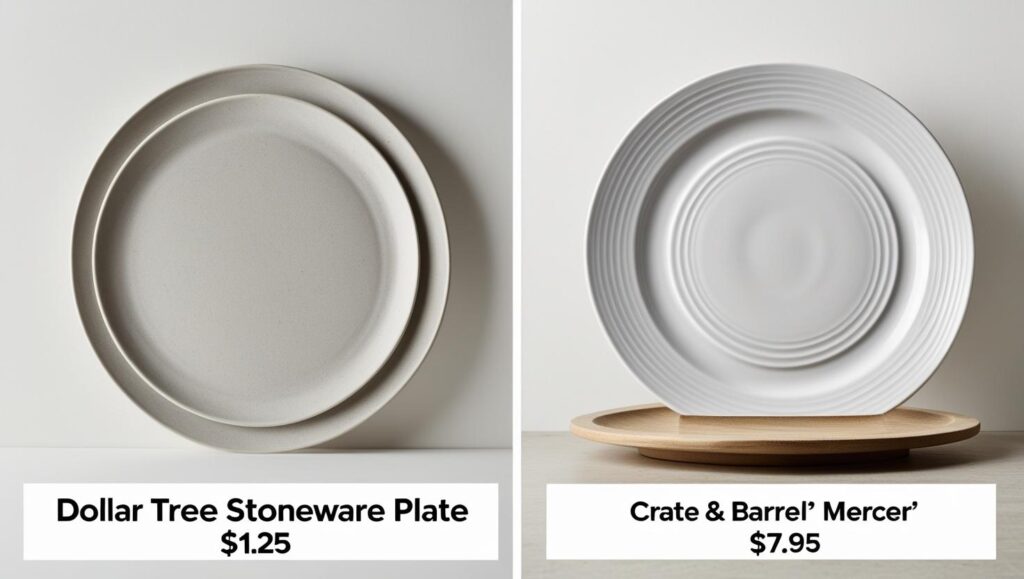 Dollar Tree $1.25 plates and a similar