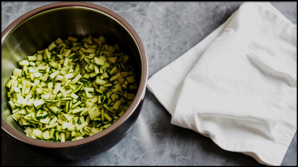 Grated zucchini