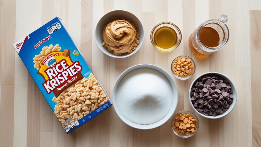 Ingredients for Chocolate Scotcheroos