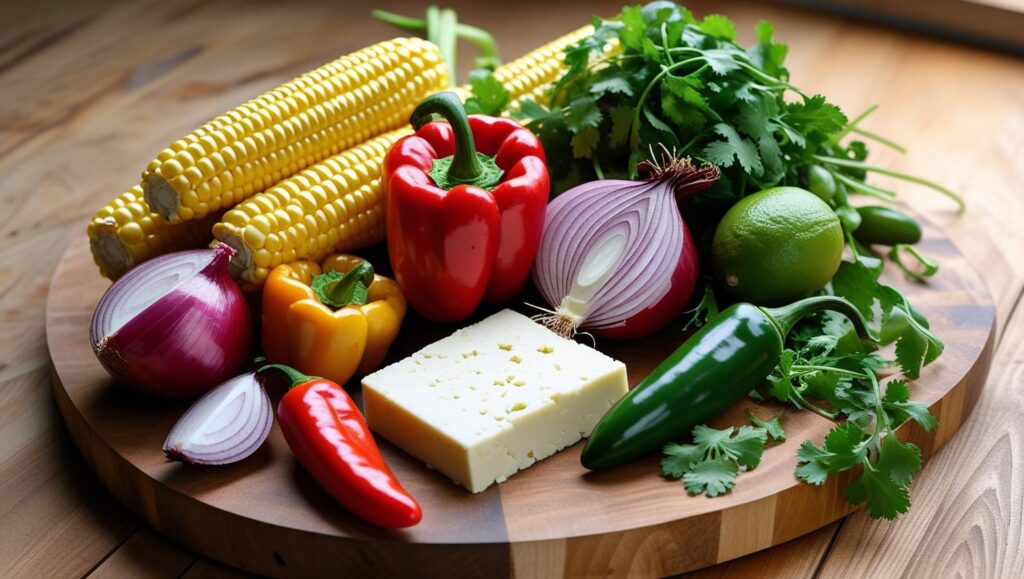 Ingredients for Spicy Corn Salad