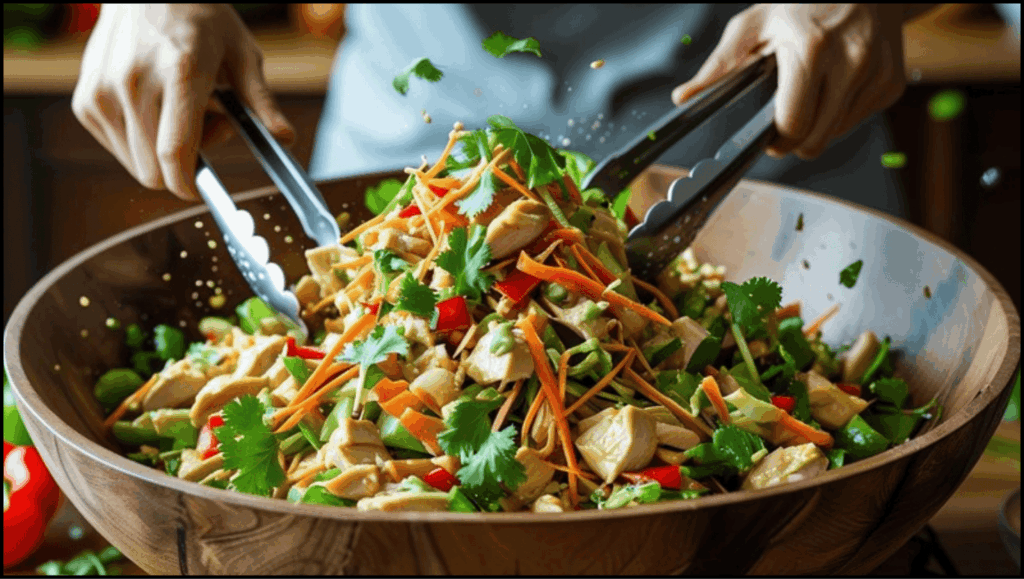 Toss and Serve the Thai Chicken Salad