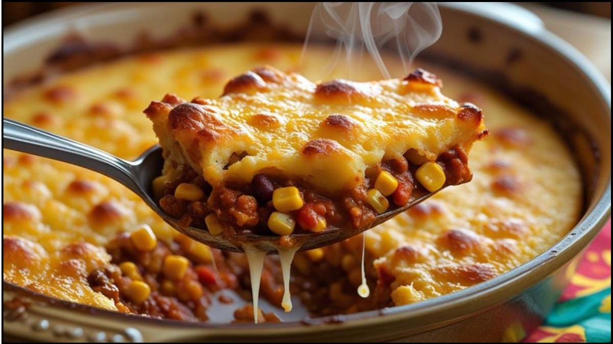 Chili-Corn Casserole with Polenta