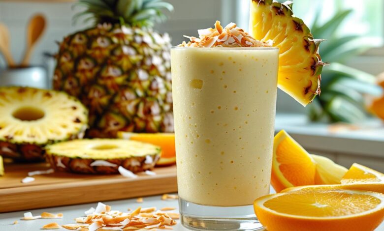 Coconut Pineapple Orange Smoothie