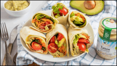 Edamame Hummus Wrap