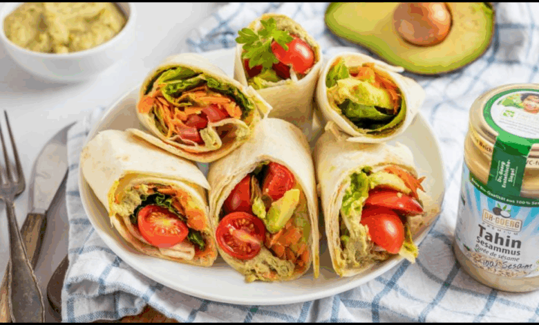 Edamame Hummus Wrap