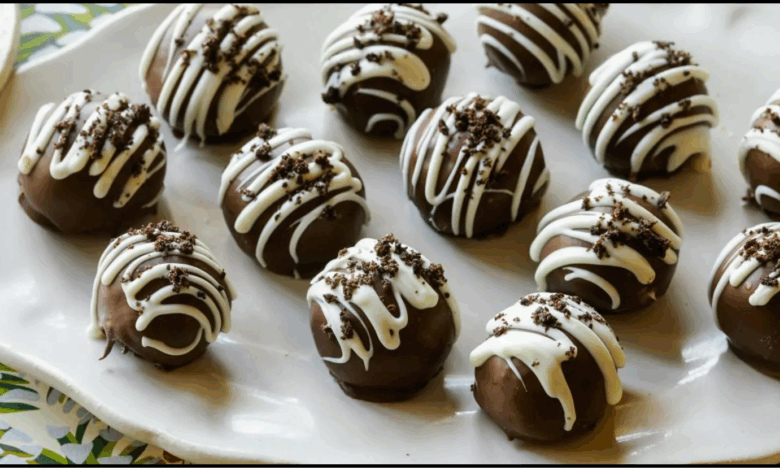 Mint Chocolate Oreo Truffles