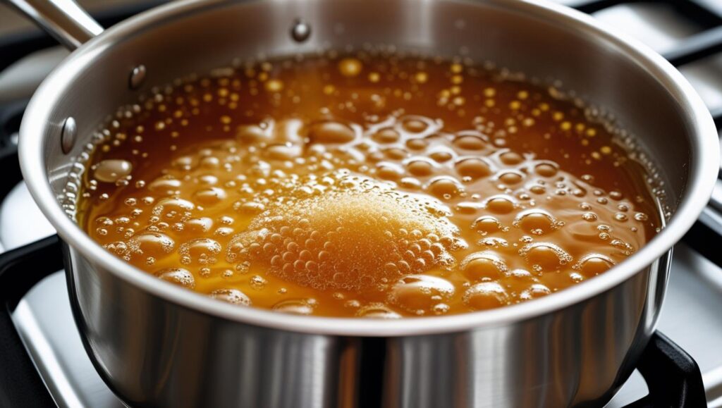 mixture of corn syrup and sugar