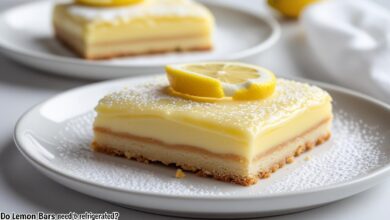Refrigerate Lemon Bars