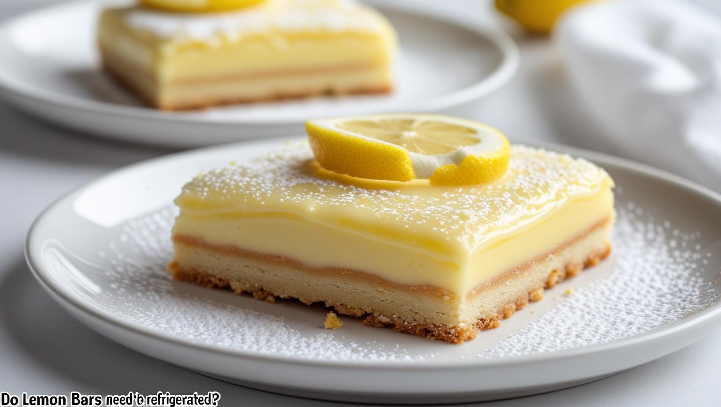 Refrigerate Lemon Bars