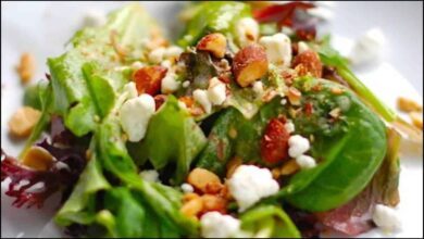 Smoked Almond and Goat Cheese Salad