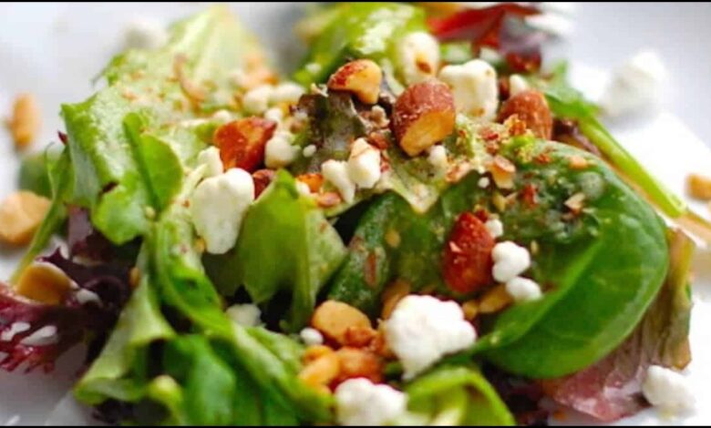 Smoked Almond and Goat Cheese Salad