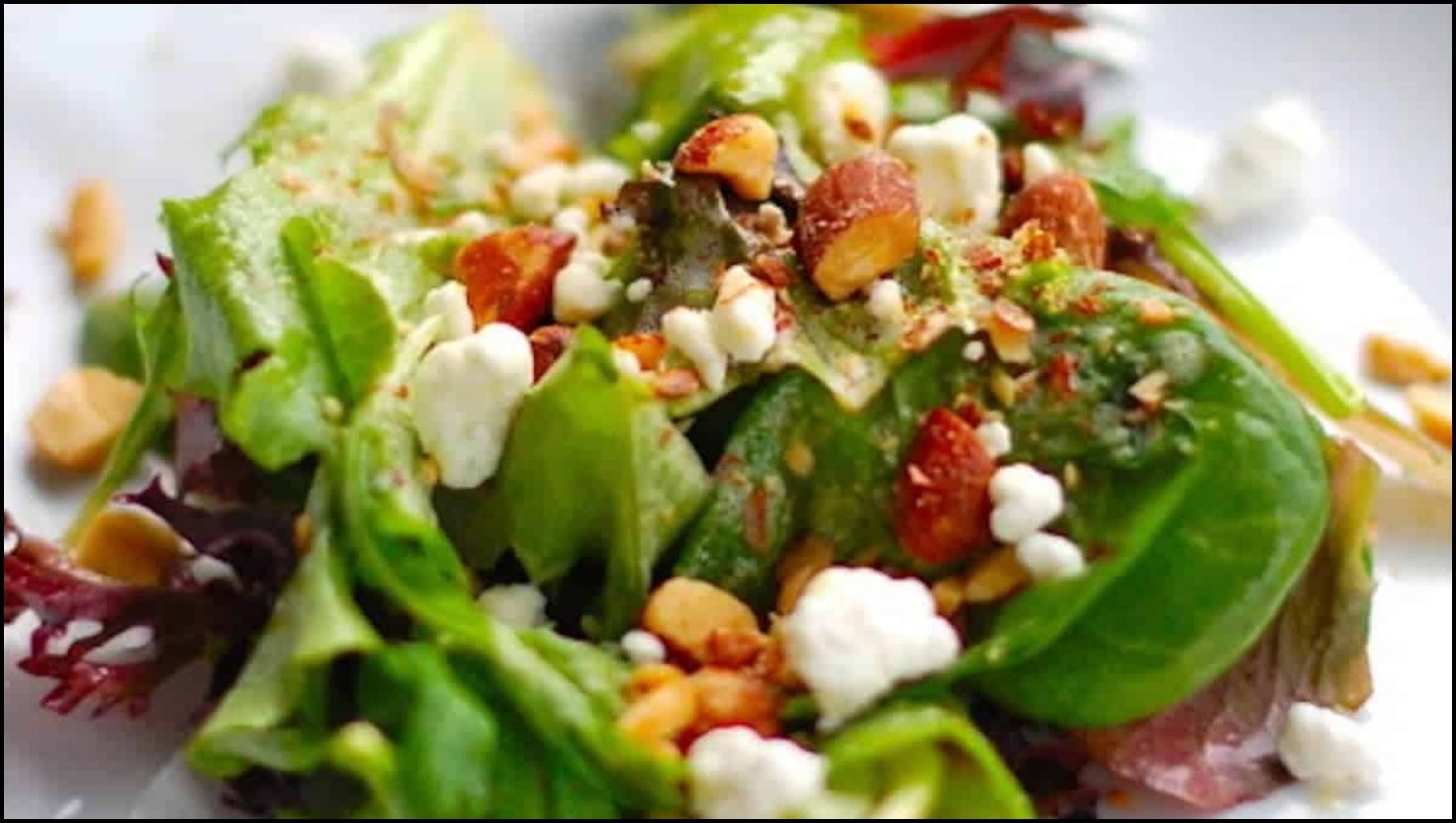 Smoked Almond and Goat Cheese Salad