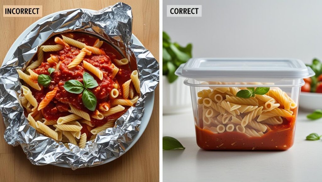 Comparison Between Incorrect and Correct packed