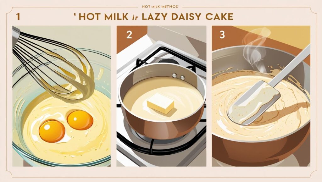 Hot Milk Method Steps