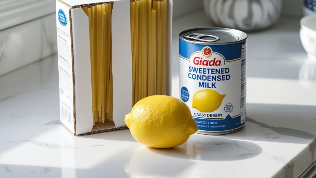 Ingredients for Giada's easy dessert