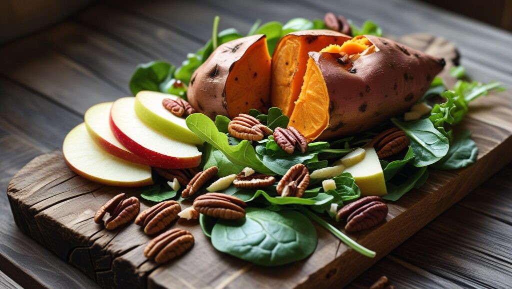 Ingredients for Harvest Salad with Maple Dressing