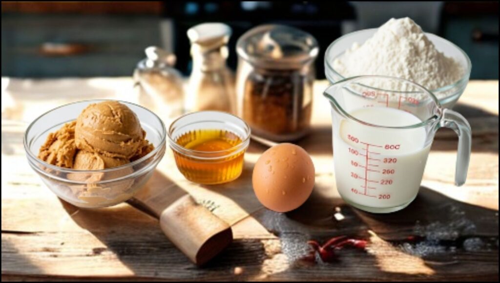 Ingredients for Peanut Butter Honey Muffins