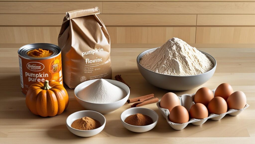 Ingredients for Pumpkin Bundt Cake
