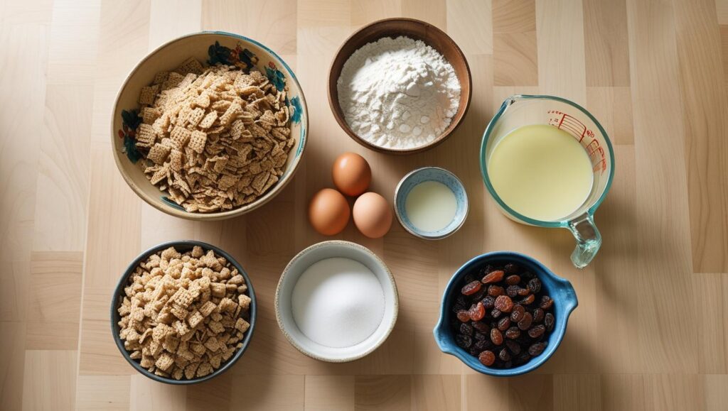Ingredients for Raisin Bran Muffins