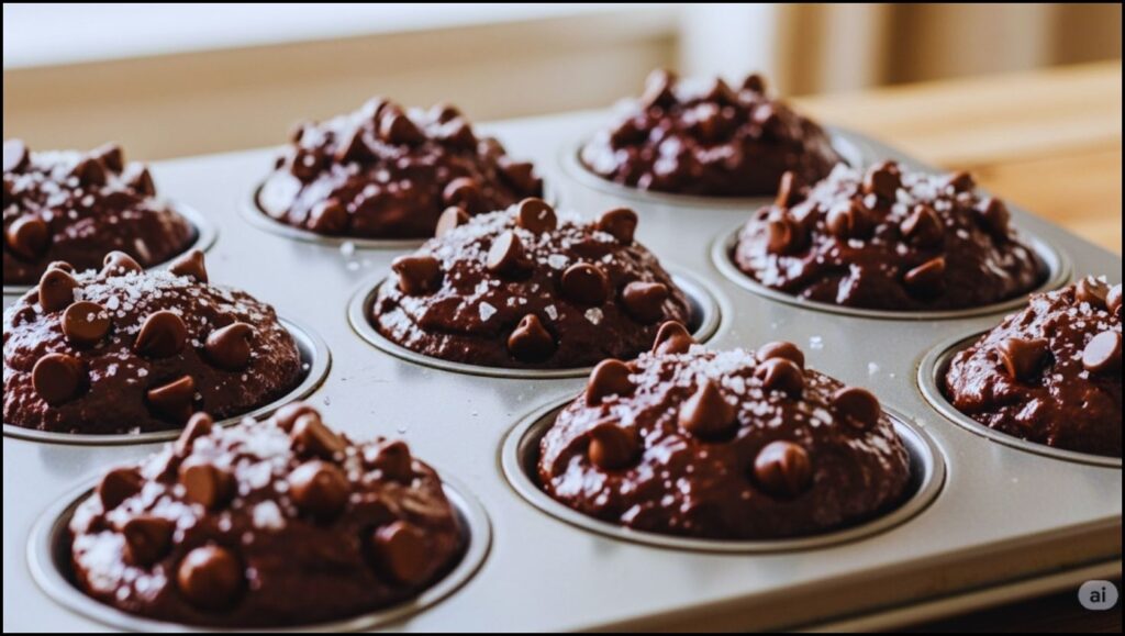 Muffin tin filled
