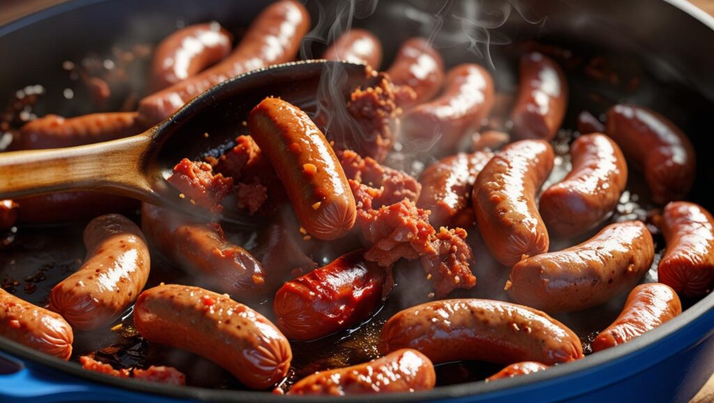 Spicy sausage browning