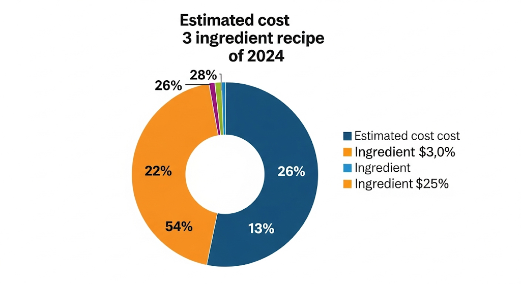 Three-ingredient recipe by estimated cost percentage in 2024