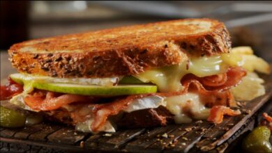 Bacon Pear Grilled Cheese