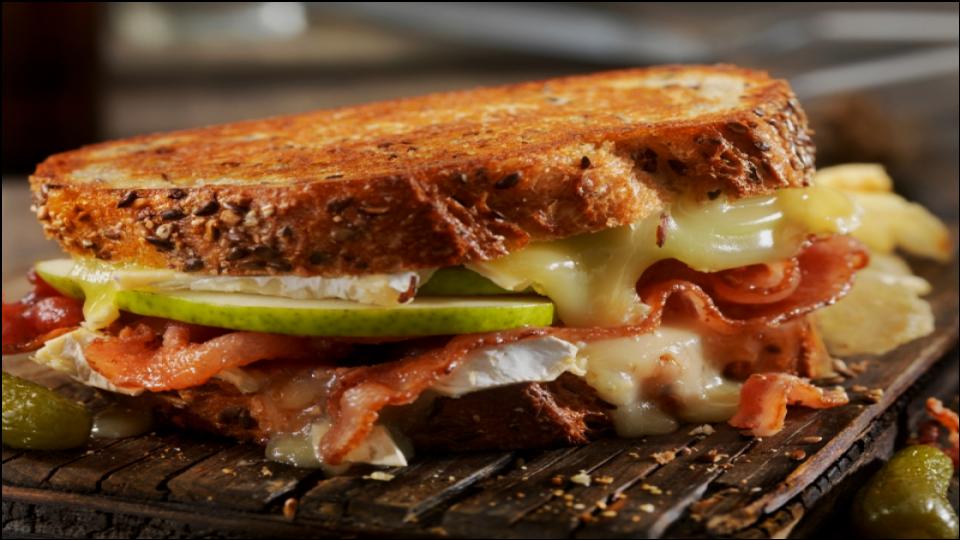Bacon Pear Grilled Cheese