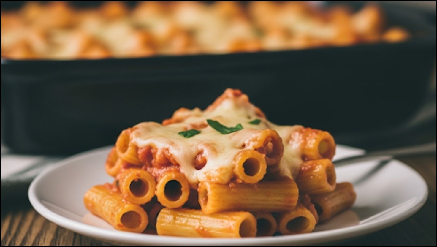 Baked Caprese Rigatoni