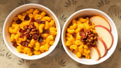 Butternut Squash Mac and Cheese with Bacon and Apple