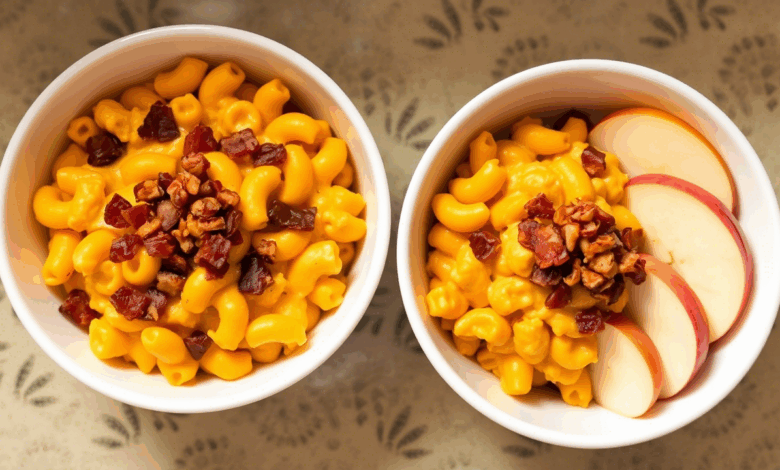Butternut Squash Mac and Cheese with Bacon and Apple