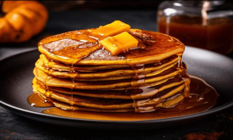 Butternut Squash Pecan Pancakes