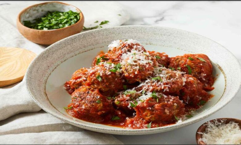 Cheesy Meatless Meatballs