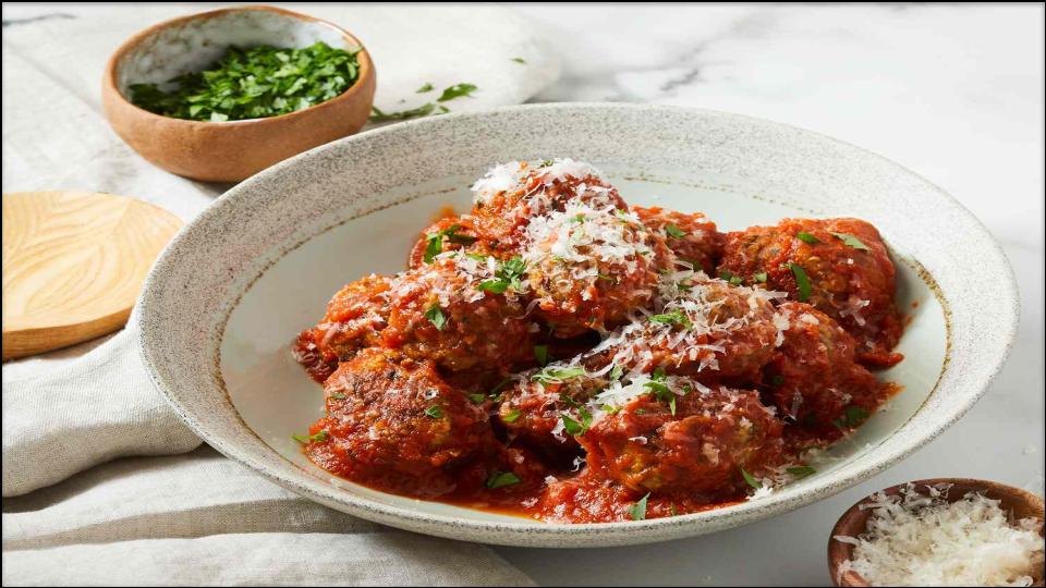 Cheesy Meatless Meatballs