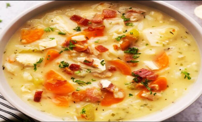 Chicken Bacon Wild Rice Soup