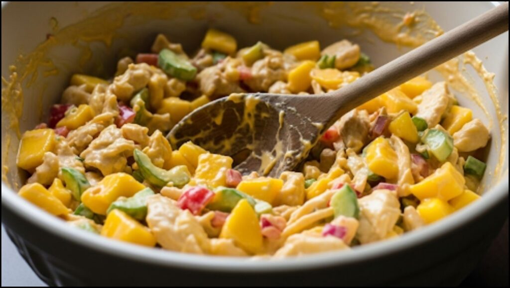 Completed Mango Chicken Salad mixture