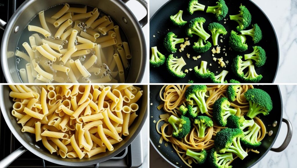 four main stages of the Nicole Kidman pasta recipe
