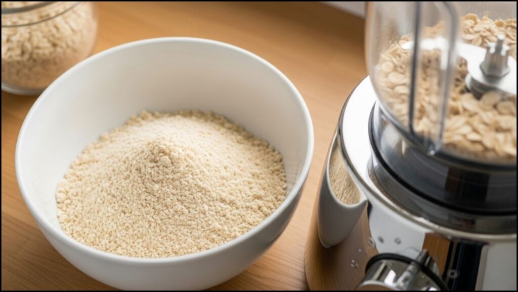 freshly blended oat flour