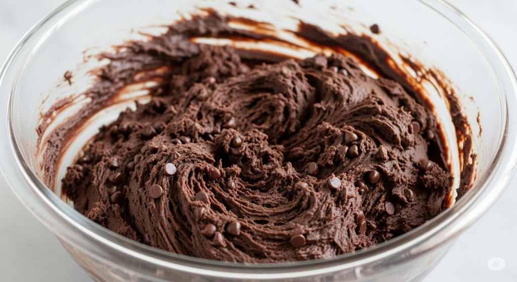 fudgy dough for the Triple Chocolate Party Balls