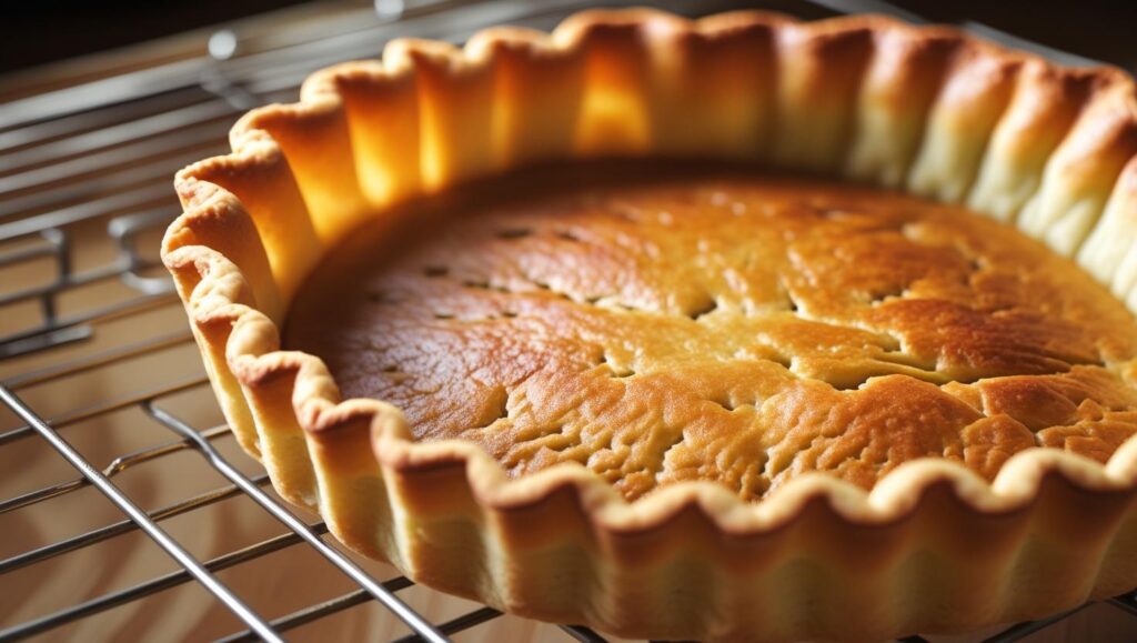 golden-brown tart baked