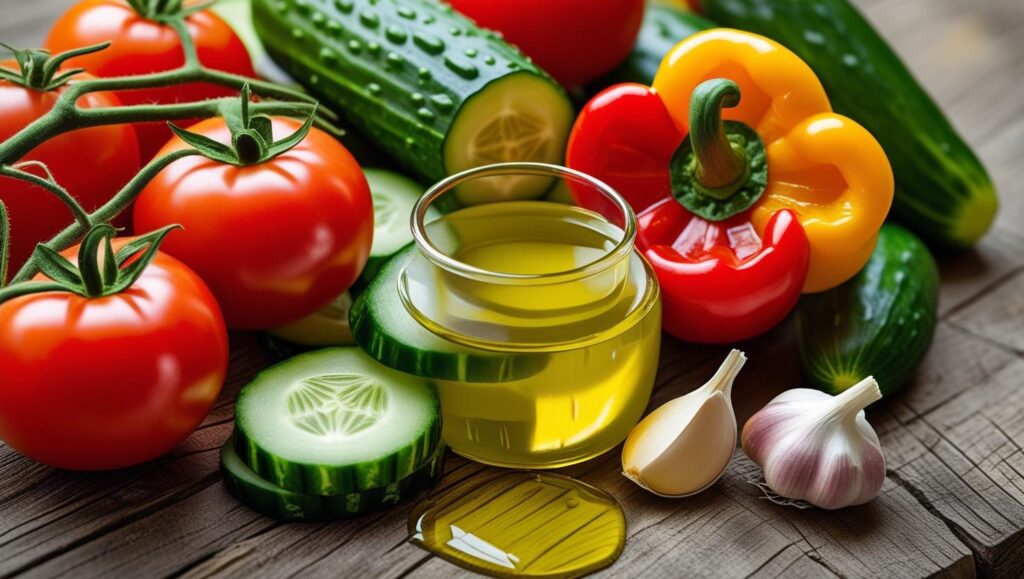key ingredients and health benefits of a classic gazpacho recipe