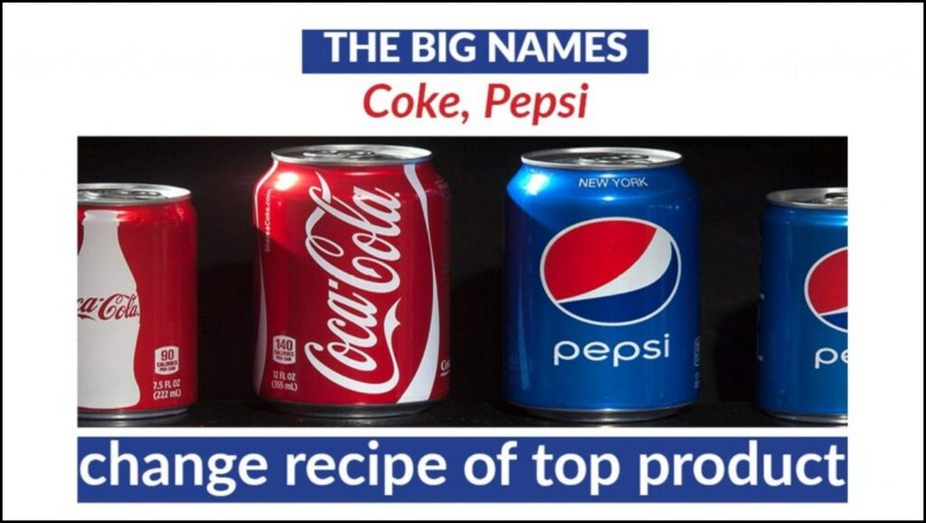 major recipe changes by Coca-Cola