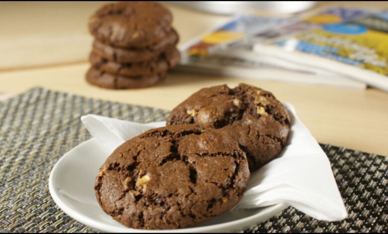 Malted Double Chocolate Chip Cookies
