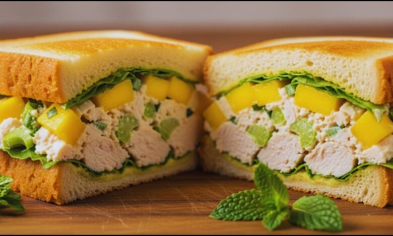 Mango Chicken Salad Sandwich