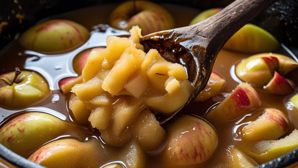 mashed apples