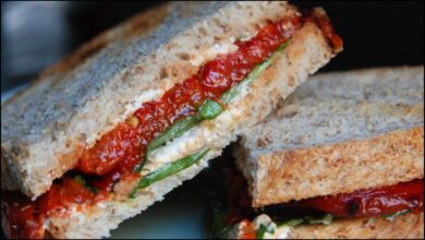 Red Pepper and Goat Cheese Panini