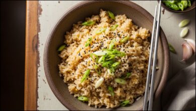 Skinny Garlic Fried Rice