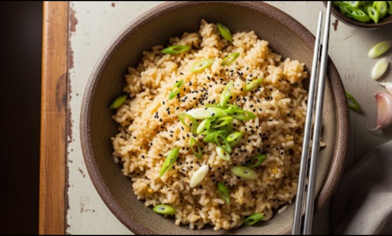 Skinny Garlic Fried Rice