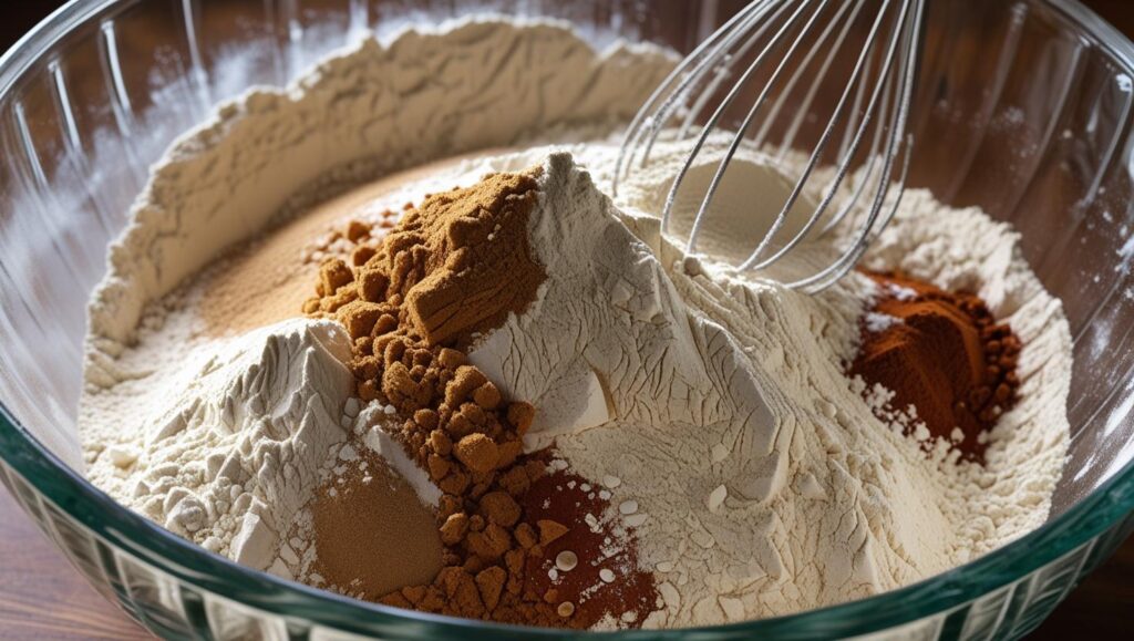 whisked dry ingredients